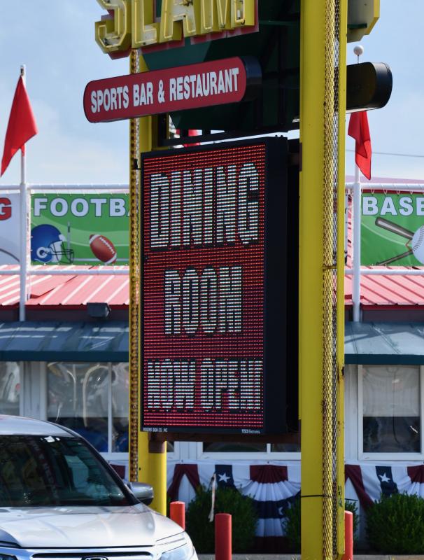Some restaurant dining rooms are open, others are closed with carryout options only, and some require reservations and others don’t. The best bet is to call for information. Restaurants are still operating at 60 percent capacity.