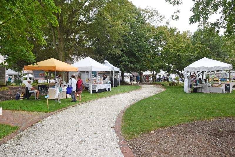 Vendors were spread out on the Lewes Historical Society complex to ensure social distancing. Guests were also asked to follow a one-way path through the festival.