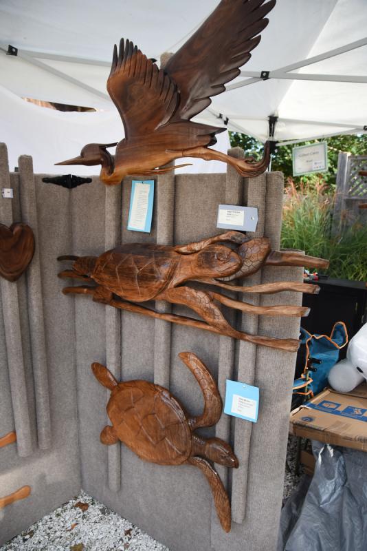 Gilbert Carey is a fine wood sculptor who creates these unique carvings.