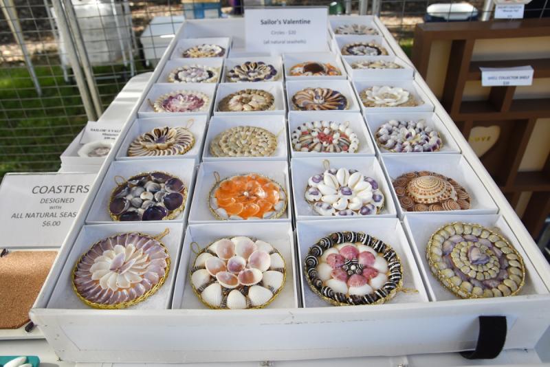 Connie DiMarco of Pennsylvania creates all-natural coasters.