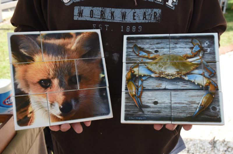 Photographer Brian E. McCaffrey creates kiln-fired images on coasters, trivets and backsplashes.