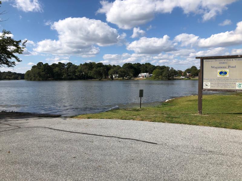 Wagamons Pond in Milton will be the site of an Oct. 19 DNREC pre-bid meeting regarding a proposed boat ramp improvement project. RYAN MAVITY PHOTO