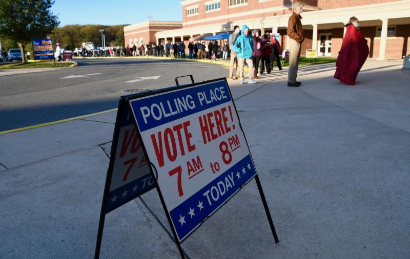 If long lines at 7 a.m. are any indication, it could turn out to be a record-breaking election in Sussex County. RON MACARTHUR PHOTO