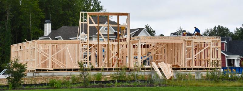 Construction is underway at Tidewater Landing, a 213-lot subdivision on Robinsonville Road near Lewes.