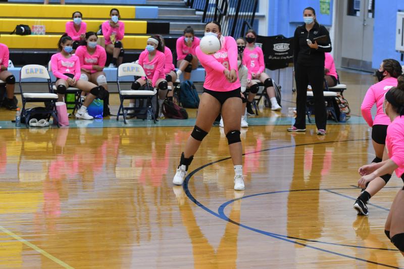 Alex Johnson saves a point.