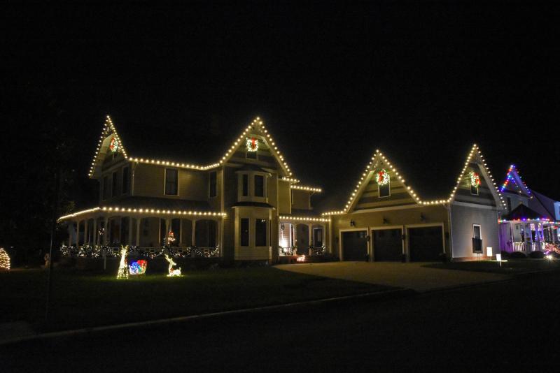 Manila Avenue was bestowed the Jingle Bell Lane Award for most decorative street in Lewes thanks to a variety of takes on the season.