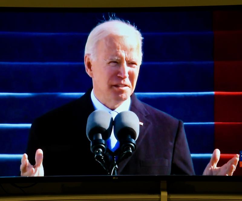 President Joe Biden says he will be president for all Americans. “I will fight for those who didn’t support me as much as I will fight for those who did,” he said. SCREEN SHOT BY RON MACARTHUR