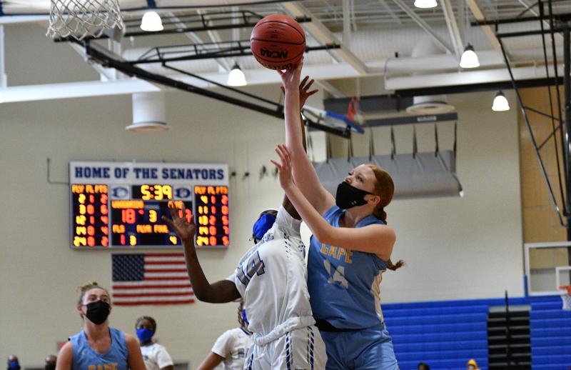 Cape junior forward Morgan Mahoney hits with a soft touch.