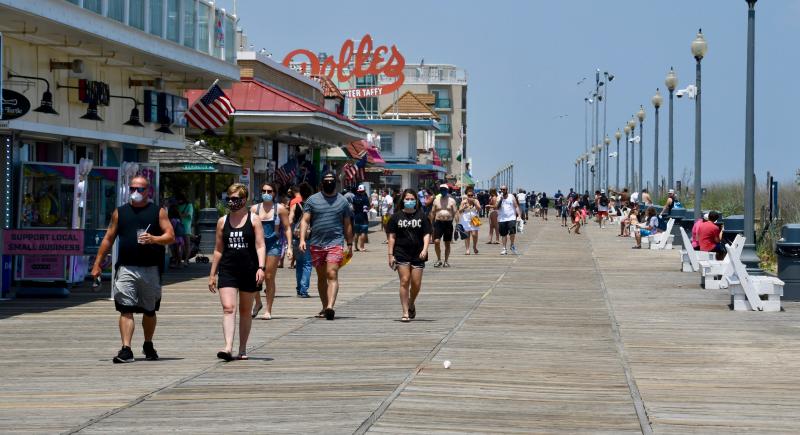 The July 4th holiday weekend of 2020 is unlike any other in memory in Rehoboth Beach with small crowds and limited business openings.