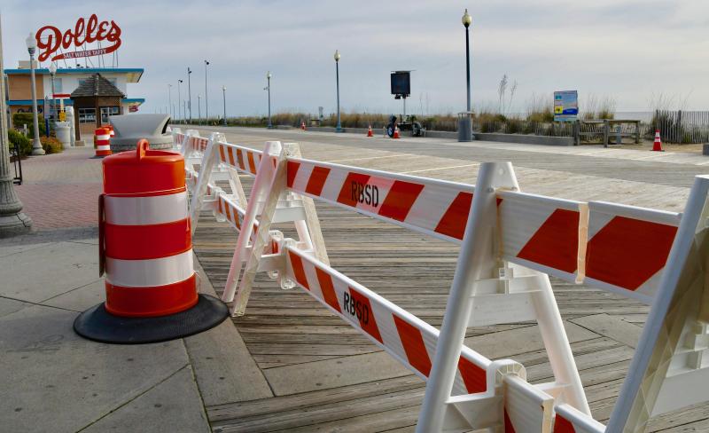 The Rehoboth Beach Boardwalk and beach is closed March 21 just a week after the state of emergency was declared. Beaches don’t reopen until May 22.