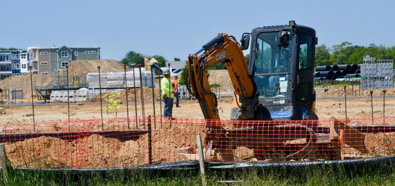 Site work on the Redner’s Fresh Market project is underway. The new grocery store will be located near the corner of Route 9 and Nassau Commons Boulevard, Lewes.