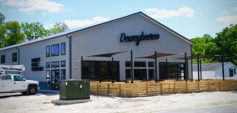 Dewey Beer Co. brewpub on Harbeson Road just north of the Route 9 intersection has opened its doors.