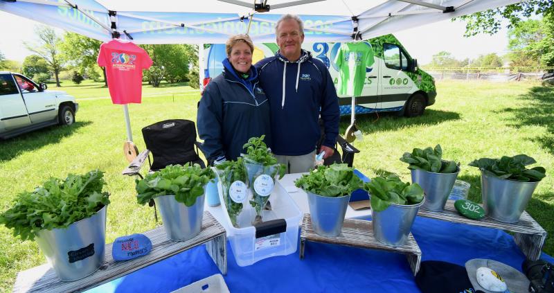 Katie and Doug Wood are owners of 302 Aquaponics, which offers soil-free produce such as lettuce and other greens, as well as fish. The Dover-based company is the largest commercial aquaponics facility in the state.