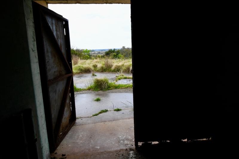 Battery Herring’s south entrance opens onto one of two gun emplacements atop the Herring Point dune.