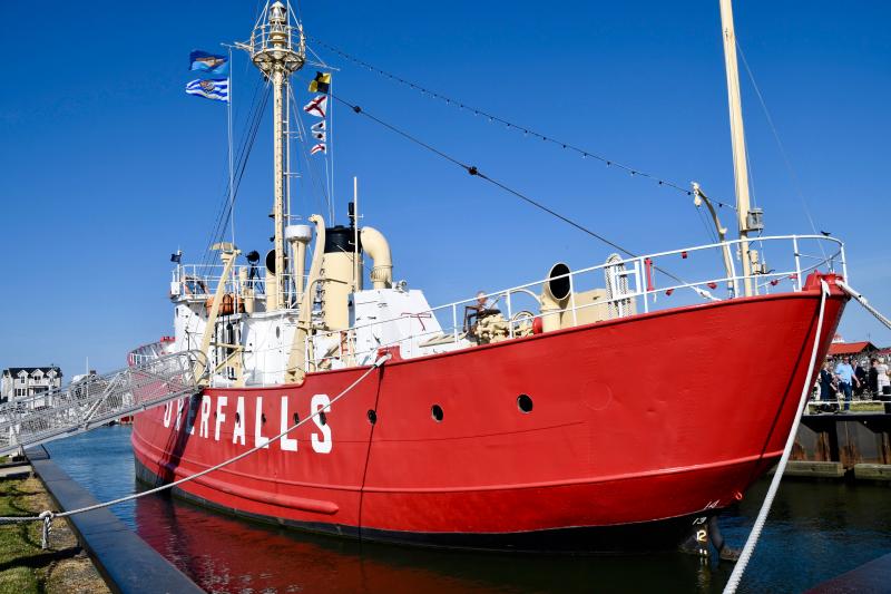 The Lightship Overalls in Canalfront Park looked nothing like this when it arrived in Lewes on Aug. 12, 1973.