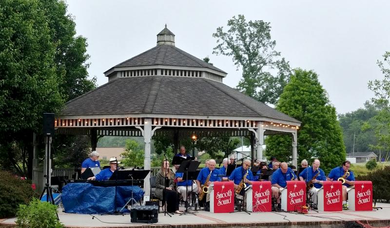Milton’s Concerts In the Park series will resume in 2021 after being cancelled last year due to the COVID-19 pandemic. The series will kick off Wednesday, June 2, with a performance by 33 1/3. Big band act Smooth Sound, shown kicking off the series in 2019, will perform Wednesday, July 7. KRISTIN AQUARIANN PHOTO