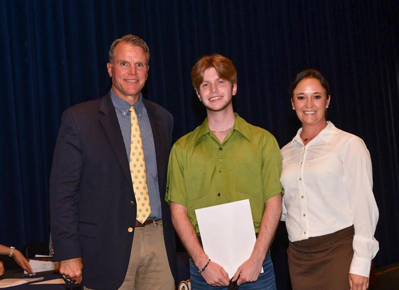 Noah Montgomery received the George Washington University Presidential Award - $100,000 and the President's Award for Educational Excellence.