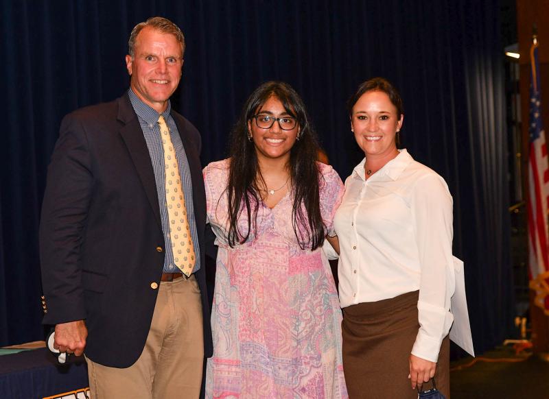 Vrunda Patel received the George E. Gordy Family Educational Trust Fund - $8,000, Janosik Family Scholarship - $1,000, Organ & Tissue Donor PSA Scholarship - $1,000, President's Award for Educational Excellence, Rehoboth Beach Sunrise Rotary Club Scholarship Award - $4,000 and the University of Michigan Victor's Award - $48,000.