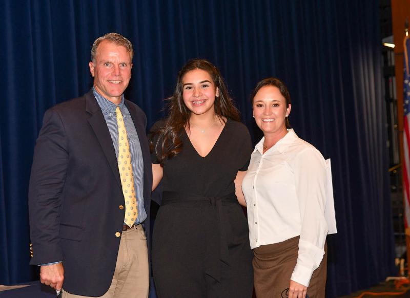 Marelyn Rodriguez received the Andrea Chomo Smith Memorial Nursing Scholarship - $2,000, Darby Mowll, RN Nursing Scholarship - $1,000, Darlene Kay Rust Nursing Scholarship - $1,000 and Knights of Columbus Star of the Sea Council - $100.