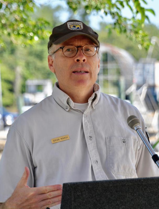 Brian Marsh, team leader of the U.S. Fish & Wildlife Service's Delaware Bay Estuary Project, said living shorelines offer greater coastal resiliency than typical bulkheads.
