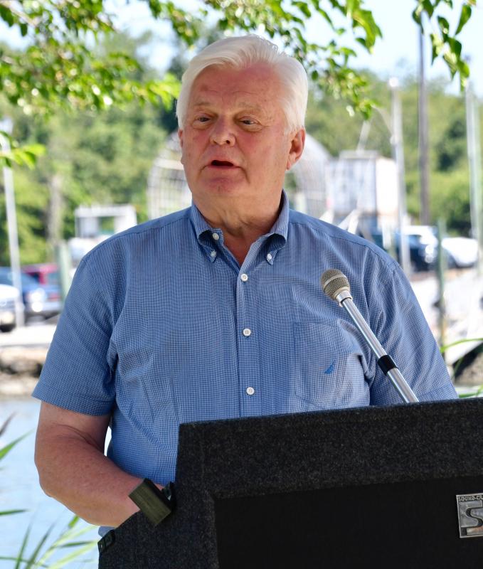 Lewes Mayor Ted Becker said the project not only protects the shoreline but provides a beautiful location for boaters to view along the canal.