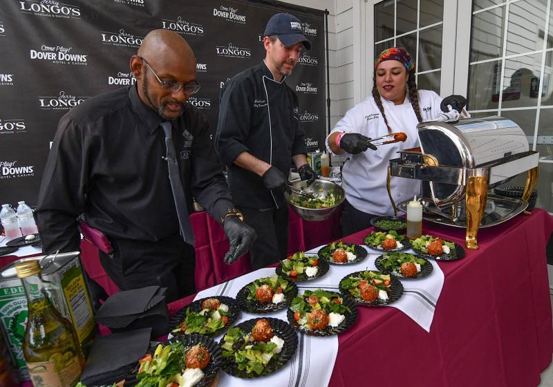 From Jerry Longo’s at Dover Downs are (l-r) Kenny Boggs, Erik Krasts and Carol Ellis.
