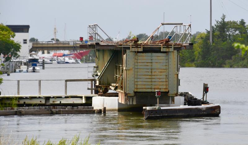 A project to move the historic swing bridge over the Lewes-Rehoboth Canal, under the direction of state transportation officials, will begin this fall. The bridge will be moved to a site along American Legion Drive in Lewes adjacent to the Junction-&-Breakwater Trail. RON MACARTHUR PHOTO