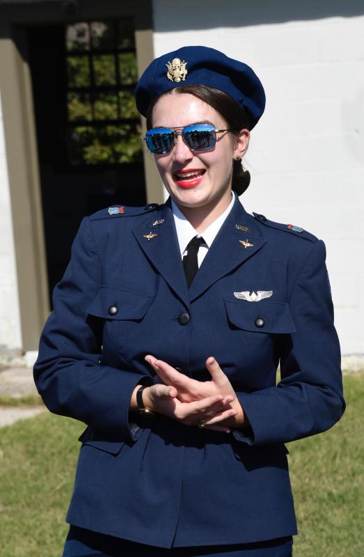 Emily Malone, an Air Mobility Command Museum living history team member, talks about the important role the Women Airforce Service Pilots (WASPS) played during World War II.