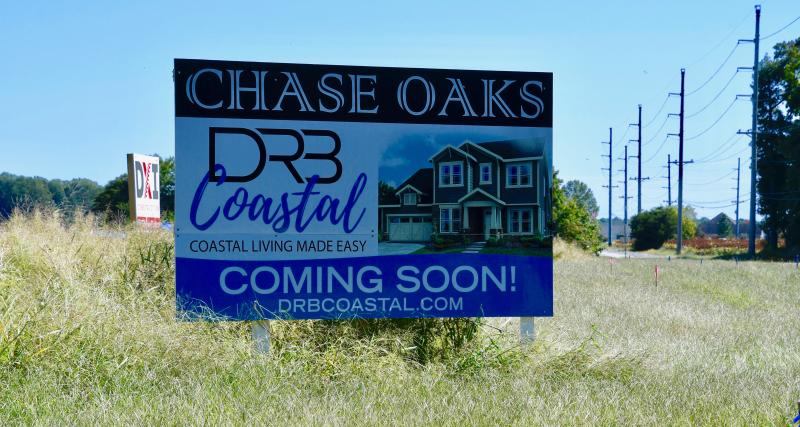 Site work is underway for the Chase Oaks subdivision on Robinsonville Road. The community will have 253 single-family homes on 145 acres.