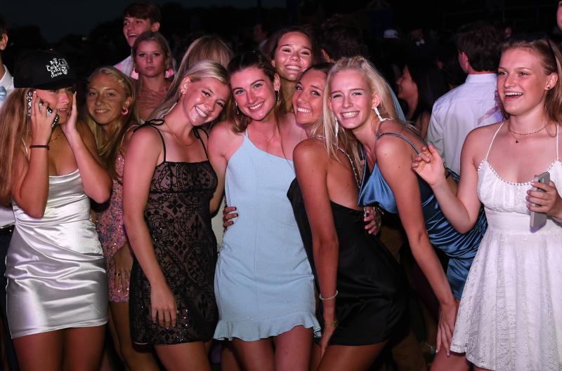 Rocking the dance floor are (l-r) Casey Schnupp, Emma Duffield, Noelle Sabbagh, Regan Ciabattoni, Natalie Derrickson, Juliana Warnock, Rileigh Wilson and Zoe Peters.