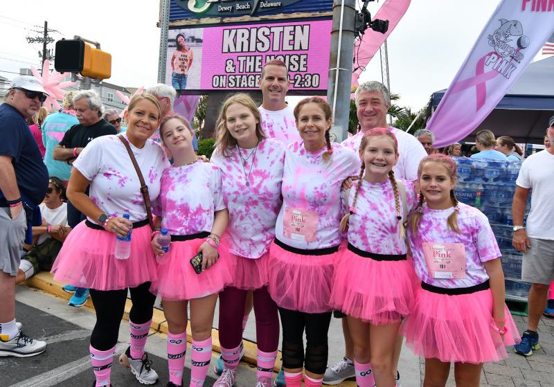 Shown at the event are (l-r) Melissa Schummer, Madi Schummer, Lily Buckwalter, Matt Schummer, Ellen Buckwalter, Kirk Macmullen, Kenedy Schummer and Cara Buckwalter. The group represented Matt Schummer’s mother.