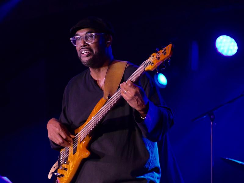 Gerald Veasley, leader of the Unscripted All-Stars, is a favorite of Jazz Festival fans. The always-smiling bassist stays true to his roots performing in his hometown Philadelphia, where he also helps run a Bass Bootcamp for students.