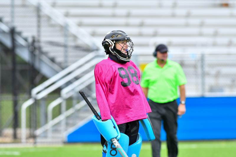 CR goalie Bailey Minear waits for the second quarter.