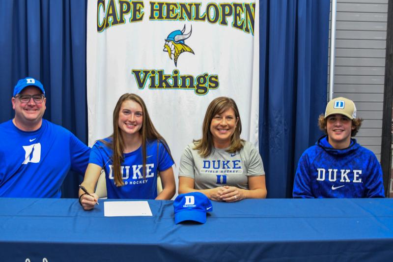 Reagan Ciabattoni with parents Mike and Mandy, and brother Will Ciabattoni. Reagan is heading to Duke University, where she will play Division I field hockey for the Blue Devils in the ACC under coach Pam Bustin.