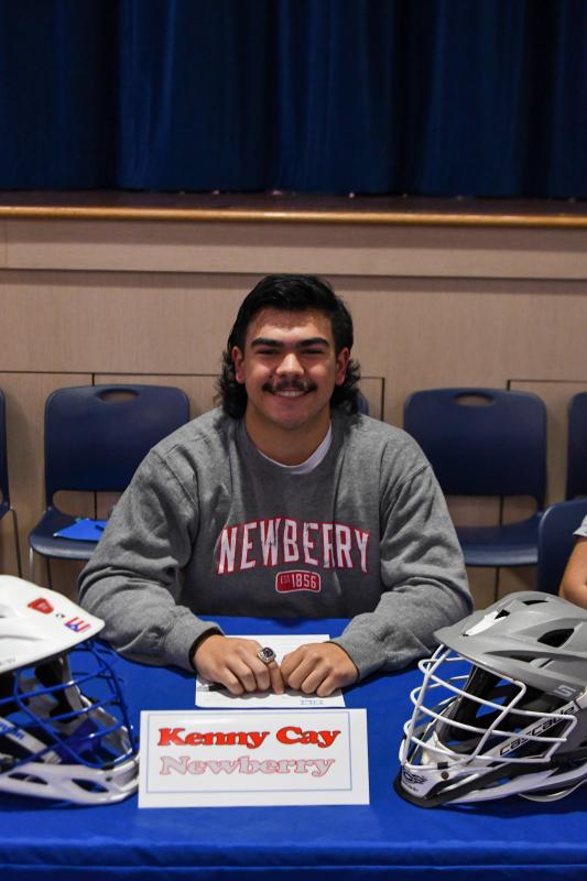 Kenny Cay is heading to Newberry College to play lacrosse. The Wolves are a Division II program and play in the South Atlantic Conference. Located in South Carolina, they are coached by Nick Cotter.