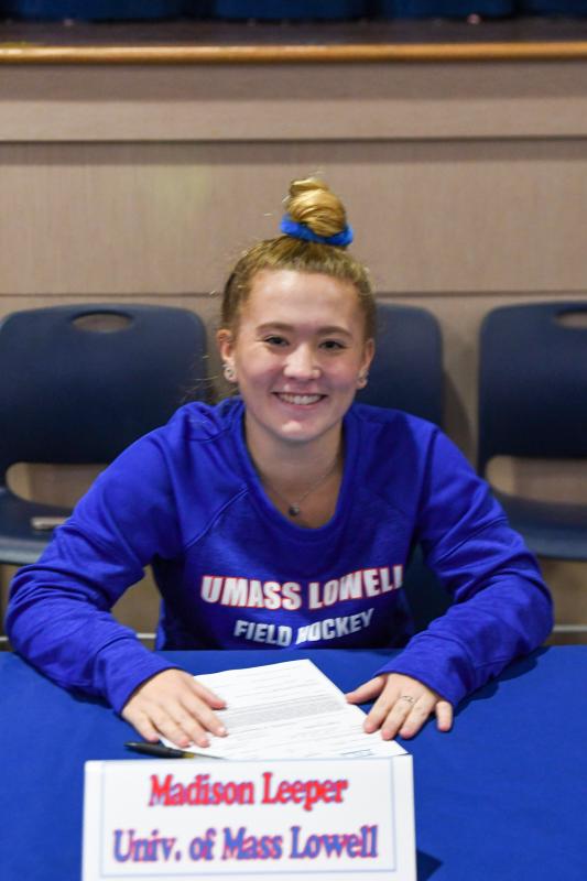 Madison “Pinky” Leeper will attend UMass Lowell and play field hockey. A Division I program, the River Hawks play in the American East Conference and are coached by Shannon LeBlanc, who has been at the helm for 20 years.