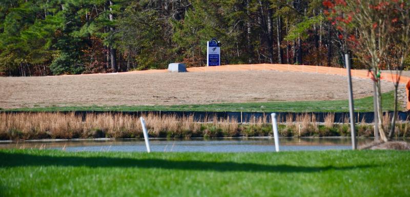 Vines of Sandhill’s amenities, including a clubhouse and pool, are planned for a vacant area along Huff Road.