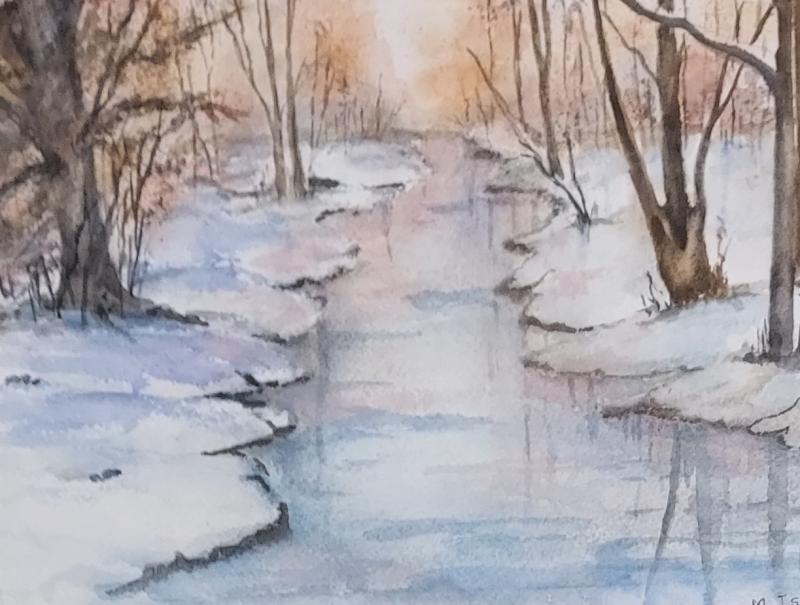 "Sunset" by Marie Isola, Cape Artists.