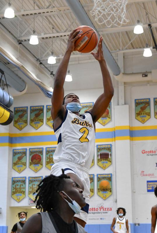 West Catholic’s Zion Stanford powers to the hoop in the 63-58 win over Gray Collegiate.