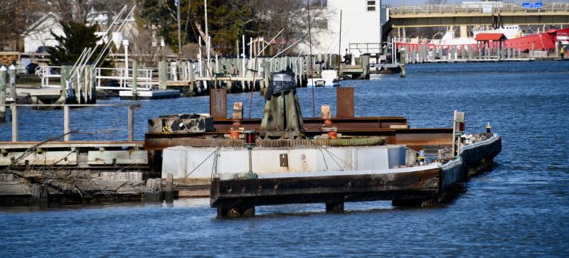 It’s gone. After more than 100 years, the Lewes railroad swing bridge has been moved from its home on the Lewes-Rehoboth Canal along Gills Neck Road.