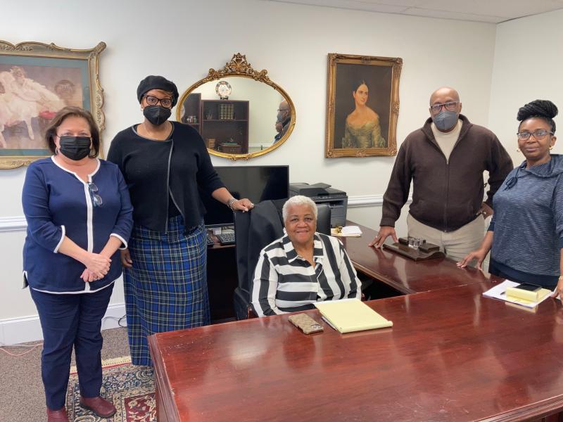 PRN Staffers in Milford will hold a grand opening of its new office facility on Walnut Street Monday, March 14. PRN Staffers specializes in home healthcare. The administrative team includes (l-r) Sheila LaJoye, Kena Williams, founder Earnestine Brown, Marshall Jackson and Donnett Woodard. RYAN MAVITY PHOTO