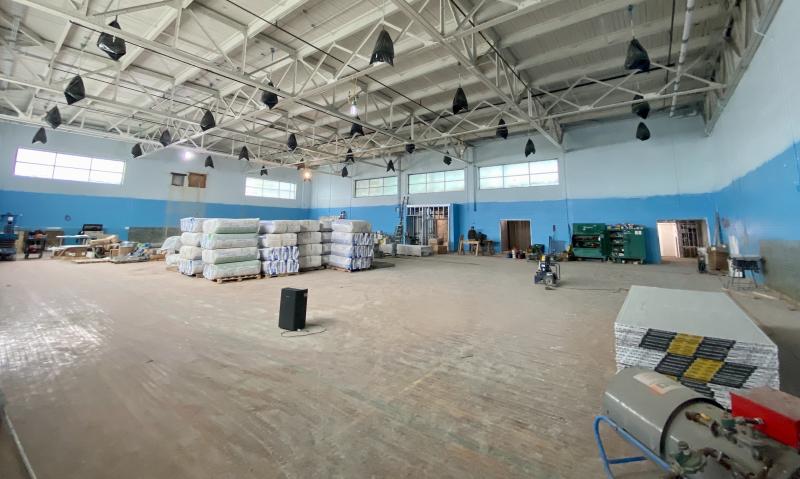 The spacious gym, not seen in recent elementary school construction, is being rehabbed, but the wooden flooring has deteriorated and will need to be replaced.