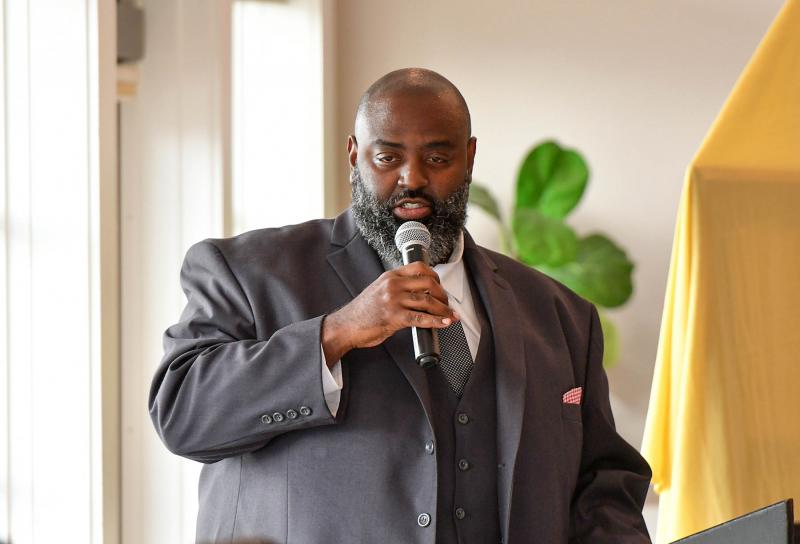 Cape grad Cliffvon Howell was the keynote speaker for the event. He gave many accolades to the Rev. George Edwards for inspiring him and the community.