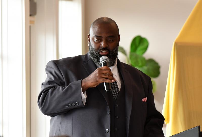 Cape grad Cliffvon Howell speaks of the many things the Rev. George Edwards did for him as he was growing up.
