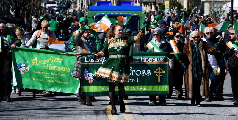 It’s a special time for the Ladies Ancient Order of Hibernians, Celtic Cross, Division I, of Sussex County, and the men’s group from Rehoboth Beach as they celebrate their Irish heritage.
