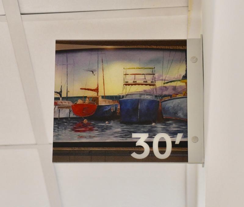 Distance markers featuring local artwork will help patients recovering from orthopedic procedures set walking goals as they recover before being discharged.