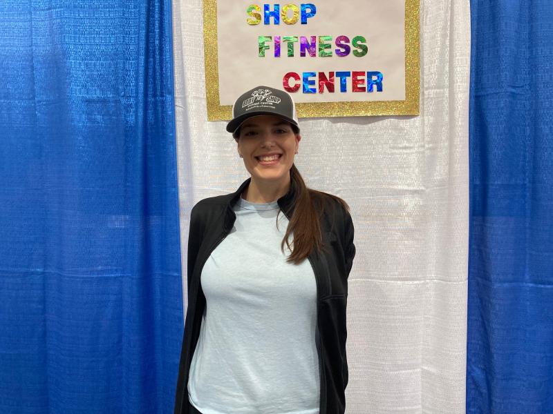 Frances Emery represents the Body Shop fitness center in Rehoboth Beach.