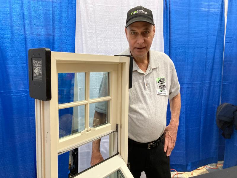 Harold Lenes represents Andersen Windows, which was running a raffle where the winner got free window service.