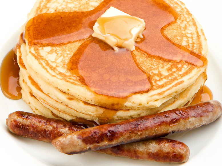 Pancake and sausage breakfast set May 19