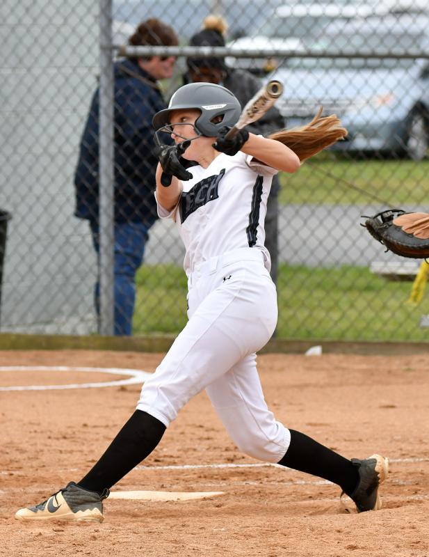 Journey Hopkins gets a hit for the Ravens.